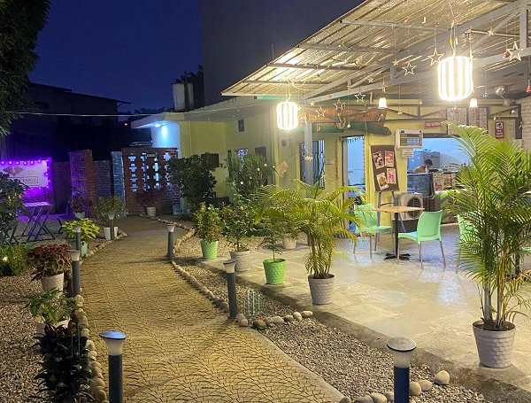 Friends On Table Outdoor Seating